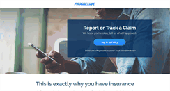 Desktop Screenshot of claims.progressive.com