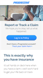 Mobile Screenshot of claims.progressive.com