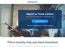 Tablet Screenshot of claims.progressive.com