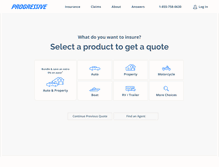 Tablet Screenshot of progressive.com