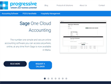 Tablet Screenshot of progressive.com.mt