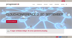 Desktop Screenshot of progressive.dk